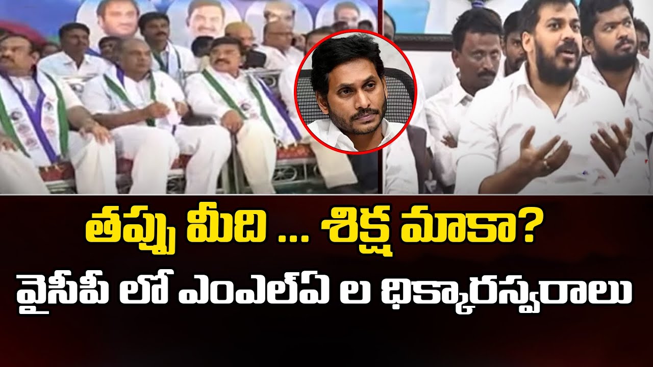 తప్పు మీది … శిక్ష మాకా? వైసీపీ లో ఎంఎల్ఏ ల ధిక్కారస్వరాలు