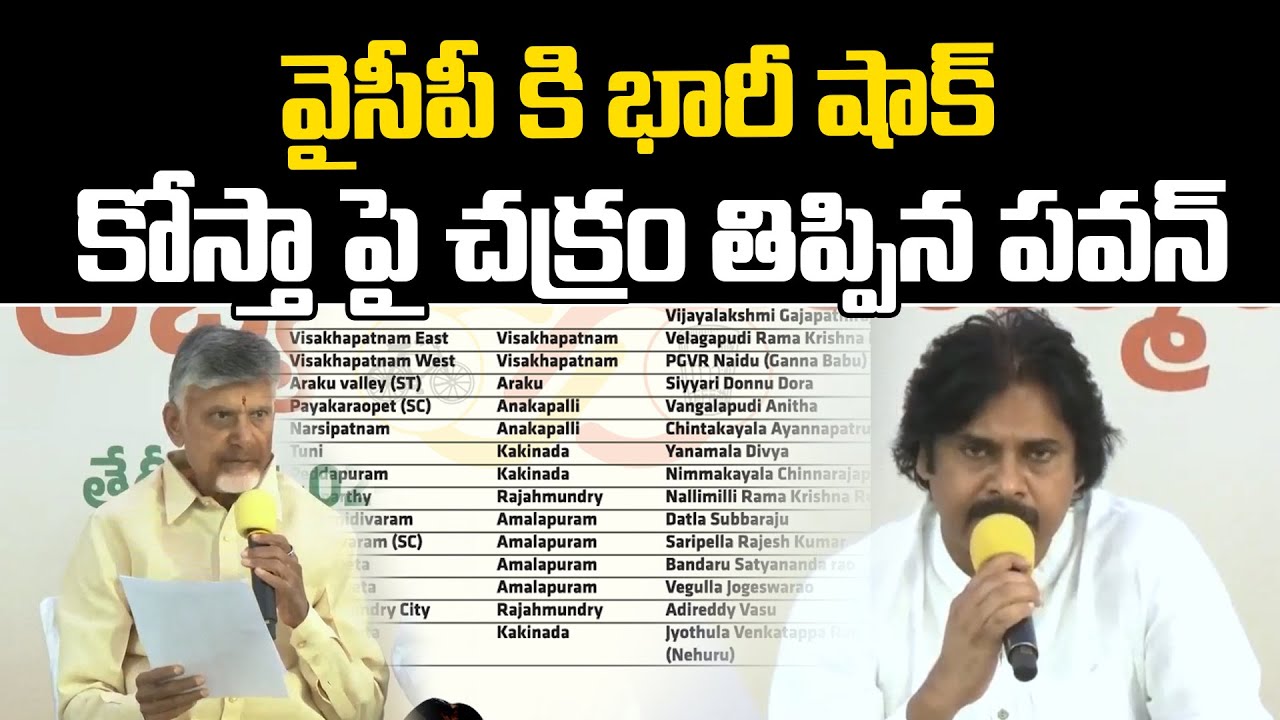 వైసీపీ కి భారీ షాక్.. కోస్తా పై చక్రం తిప్పిన పవన్ |